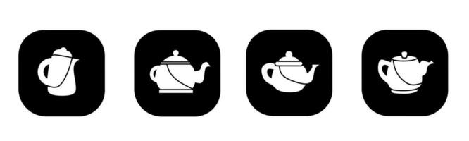 Teapot icon in flat. A teapot icon design. Stock vector. vector