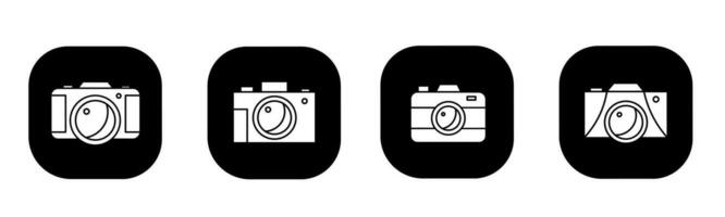 Camera icon in flat. A camera icon design. Stock vector. vector