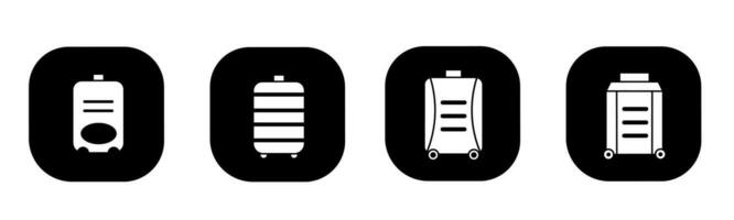 Suitcase icon in flat. A suitcase icon design. Stock vector. vector