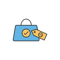 Streamlined e-commerce experience a distinctive set of minimal color fill and thin line web icons for online shopping and efficient delivery comprehensive outline icons collection in simple vector