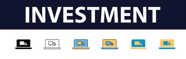 Streamlined e-commerce experience a distinctive set of minimal color fill and thin line web icons for online shopping and efficient delivery comprehensive outline icons collection in simple vector