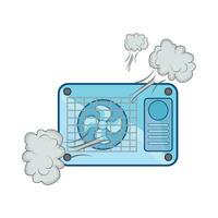 illustration of outdoor air conditioner vector