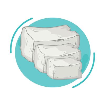 illustration of tofu