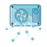 illustration of air conditioner vector