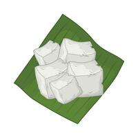 ilustración de tofu vector