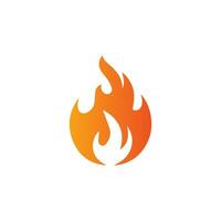 Fire burning isolated symbol, simple graphic illustration. Colored flame detail and hand drawn vector graphic. Campfire fireball sign decoration. Warm temperature logo image.