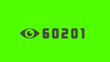 Video Views Count green screen animation. High Reach View count rise. Video Watching grow numbers counting. viral video Increasing view like comment share Social media interactions.