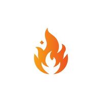 Fire burning isolated symbol, simple graphic illustration. Colored flame detail and hand drawn vector graphic. Campfire fireball sign decoration. Warm temperature logo image.