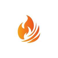 Fire burning isolated symbol, simple graphic illustration. Colored flame detail and hand drawn vector graphic. Campfire fireball sign decoration. Warm temperature logo image.