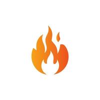 Fire burning isolated symbol, simple graphic illustration. Colored flame detail and hand drawn vector graphic. Campfire fireball sign decoration. Warm temperature logo image.