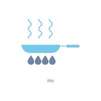 pan concept line icon. Simple element illustration. pan concept outline symbol design. vector