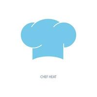 chef hat concept line icon. Simple element illustration. chef hat concept outline symbol design. vector