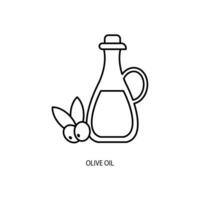 olive oil concept line icon. Simple element illustration. olive oil concept outline symbol design. vector