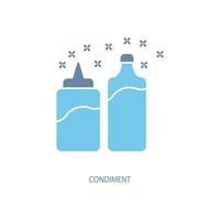 condiment concept line icon. Simple element illustration. condiment concept outline symbol design. vector