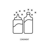 condiment concept line icon. Simple element illustration. condiment concept outline symbol design. vector