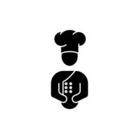 chef concept line icon. Simple element illustration. chef concept outline symbol design. vector