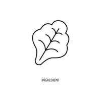 ingredient concept line icon. Simple element illustration. ingredient concept outline symbol design. vector