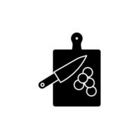 cutting board concept line icon. Simple element illustration. cutting board concept outline symbol design. vector