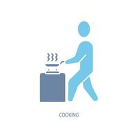 cooking concept line icon. Simple element illustration. cooking concept outline symbol design. vector