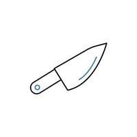 knife concept line icon. Simple element illustration. knife concept outline symbol design. vector