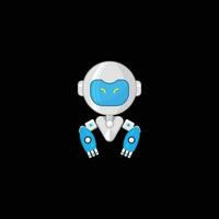 logo robot conjunto vector editable