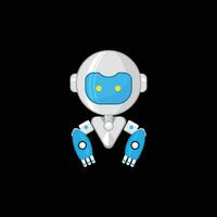 logo robot conjunto vector editable