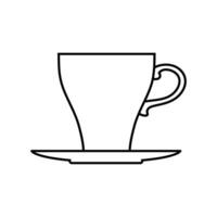 café icono vector. caliente bebida ilustración signo. té símbolo o logo. vector