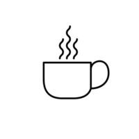 café icono vector. caliente bebida ilustración signo. té símbolo o logo. vector