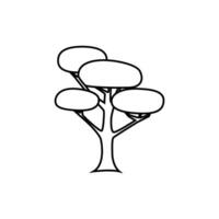 Tree icon vector. Nature illustration sign. green symbol. vector