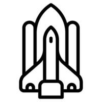 Space Shuttle space technology object illustration vector