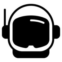 Astronaut Helmet space technology object illustration vector