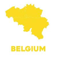 Detailed Belgium Map vector