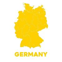 Detailed Germany Map vector