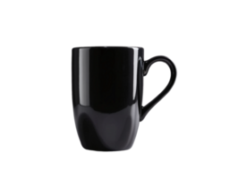 AI generated Black coffee mug isolated png