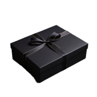 AI generated Gift box with ribbon on transparent background png