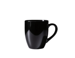 AI generated Black coffee mug isolated png