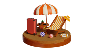 3d vakantie illustratie icoon png