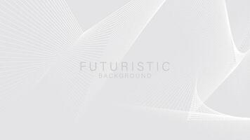 White Futuristic abstract background with lines Texture pattern. Suitable for banners, wallpapers, presentations, posters. Vector illustration