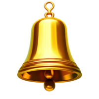 AI generated Ringing Bell Icon symbol 3d isolated on transparent background png