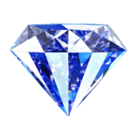 ai gerado diamante símbolo 3d isolado em transparente fundo png