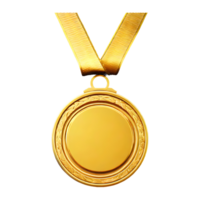 ai gegenereerd medaille icoon symbool 3d geïsoleerd Aan transparant achtergrond png