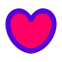 cœur, symbole de l'amour et affection. png