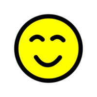 Smiley Emoji Gesicht eben Stil png