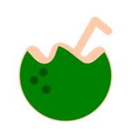 groen kokosnoot met zuiverheid kokosnoot water sap png