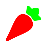 fresco biologico carota illustrazione png