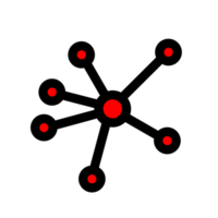 Partikel von ein Atom. Atom Struktur Modell, Kern von Protonen und Neutronen, Orbital Elektronen png