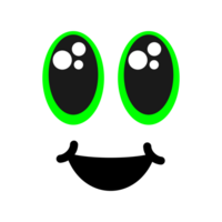 gelukkig glimlach gezicht emoticon retro stijl png