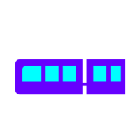 le moderne vite train respectueux de la nature électrique transport. png