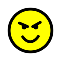 en colère emoji visage plat style png