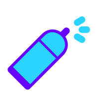 Blau sprühen Parfüm Flasche Illustration png